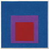Josef Albers Gök Mavisine Saygı Etüdü Kanvas Tablo