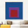 Josef Albers Gök Mavisine Saygı Etüdü Kanvas Tablo