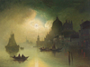Karl Kaufmann A Moonlit Night Over Venice Art Print