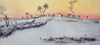La Neige Soleil Couchant by Jean-François Raffaelli