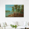 La Salle Taking Possession of the Land at the Mouth of the Arkansas by George Catlin as Fine Art Print