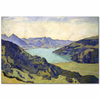 Ferdinand Hodler Thun Gölü Breitlauenen Kanvas Tablo