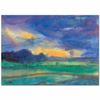 Landscape Under a Blue Evening by Emil Nolde as Art Print