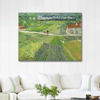 Landscape with Carriage and Train by Vincent van Gogh as Fine Art Print