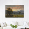 Landscape with Cattle by Albert Bierstadt as Art Print