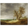 Landscape with Two Trees by Jan van Goyen as Fine Art Print