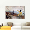 Leiv Eirikson Discovering America by Christian Krohg as Fine Art Print