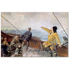 Leiv Eirikson Discovering America by Christian Krohg as Fine Art Print