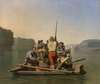 George Caleb Bingham Salda Yavaşça Gidiş Kanvas Tablo