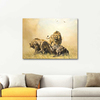 Lions in a Landscape by Donald Grant as Fine Art Print