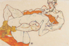Egon Schiele Aşıklar Kanvas Tablo