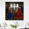 Jan van Eyck Madonna ve Şansölye Rolin Kanvas Tablo