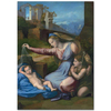 Raphael Mavi Taçlı Madonna Kanvas Tablo