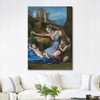 Raphael Mavi Taçlı Madonna Kanvas Tablo