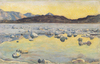 Ferdinand Hodler Gün Doğumu Öncesi Maggia Deltası Kanvas Tablo