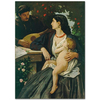 Anselm Feuerbach Mandolin Çalan Kanvas Tablo