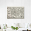 Map of Constantinople by Giovanni Andrea Vavassore as Art Print
