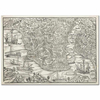 Map of Constantinople by Giovanni Andrea Vavassore as Art Print