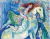 Marc Chagall Sirk Dansçısı Kanvas Tablo