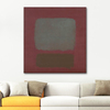 Mark Rothko No 37 / No 19 Eriğin Üzerindeki Kayrak Mavisi ve Kahverengi Kanvas Tablo