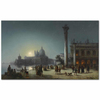 Markusplatz Venedig by Josef Püttner as Art Print