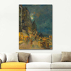 Marseilles Quay By Night by Konstantin Korovin as Fine Art Print
