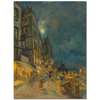 Marseilles Quay By Night by Konstantin Korovin