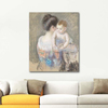 Mary Cassatt Baby Charles Looking Over His Mothers Shoulder Art Print