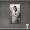 William Adolphe Bouguereau Meditasyon Kanvas Tablo