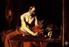 Saint Jerome Writing by Michelangelo Caravaggio