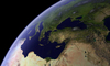 Middle East From Satellite Art Print