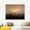 Moon Rising Over The Sea by Caspar David Friedrich as Fine Art Print