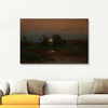 George Inness Ayın Doğuşu Kanvas Tablo