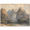 Mountain Scene with Stream, Cows and Figures by Thomas Sully as Art Print