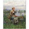Daniel Ridgway Knight Normandiyalı Kız Kanvas Tablo