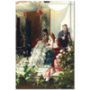 Conrad Kiesel Balkonda Kanvas Tablo
