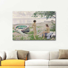 On the Beach by Paul Fischer as Fine Art Print