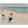 On The Beach Falsterbo by Paul Fischer as Fine Art Print