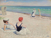 On The Beach Falsterbo by Paul Fischer
