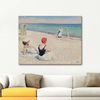 On The Beach Falsterbo by Paul Fischer as Fine Art Print