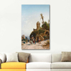 On The Road To Jerusalem by Hermann David Salomon Corrodi as Art Print