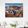 Ox Team Wharf at Matinicus by George Wesley Bellows as Art Print