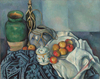 Still Life with Bottle and Apple Basket by Paul Cezanne
