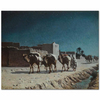 Camel Train By Moonlight by Paul Lazerges