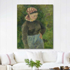 Camille Pissarro Çiftçi Kadın Kanvas Tablo