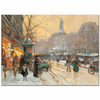 Place de la République in the Rain by Eugene Galien Laloue as Fine Art Print