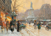 Place de la République in the Rain by Eugene Galien Laloue as Fine Art Print