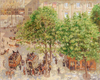Camille Pissarro İlkbaharda Tiyatro Meydanı Paris Kanvas Tablo