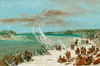 Portage Around the Falls of Niagara at Table Rock by George Catlin as Fine Art Print