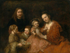 Rembrandt van Rijn Bir Aile Portresi Kanvas Tablo